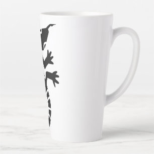 Taza De Café Latte Lizard tribal