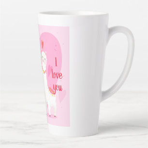 Taza De Café Latte Llama Dígante