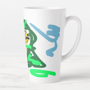 Taza De Café Latte Llama divertida