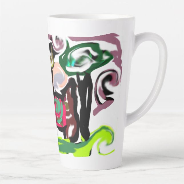 Taza De Café Latte Llama Lazy (Derecha)