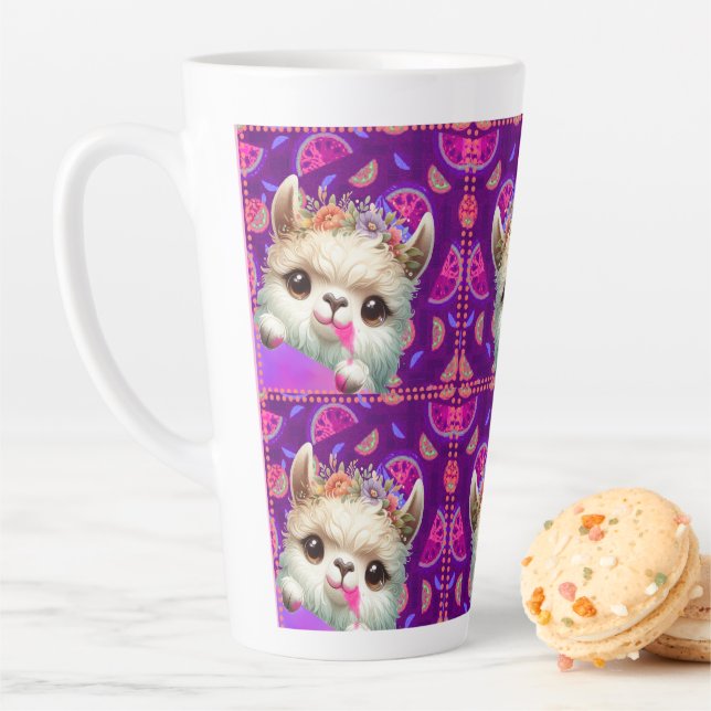 Taza De Café Latte Llama Travieso (In situ)