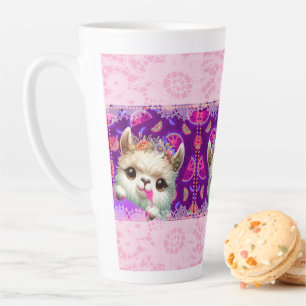 Taza De Café Latte Llama travieso