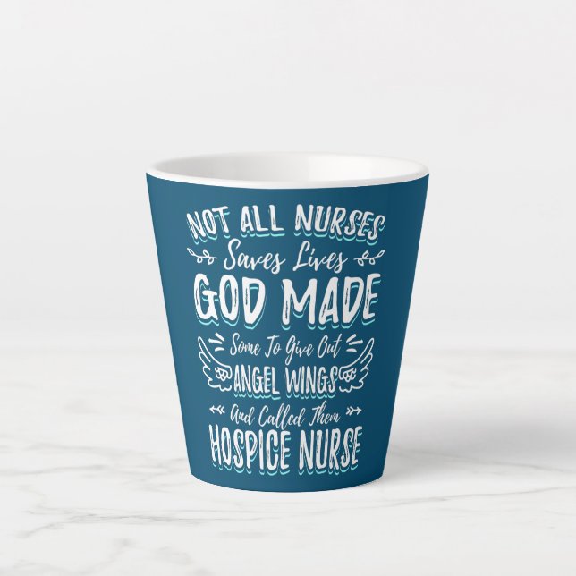 Taza De Café Latte Llaman A Diseño Para Enfermería De Enfermeras De H (Anverso)