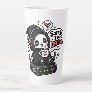 Taza De Café Latte Lo siento, estoy desconectado humor de jugador int