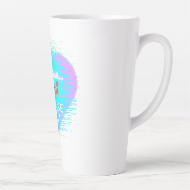 Taza De Café Latte Loading Heart Retro Gamer (Derecha)