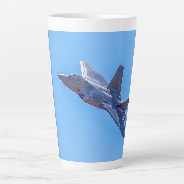 Taza De Café Latte Lockheed Martin F-22A Raptor (Anverso)