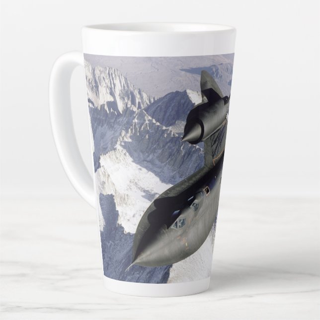 Taza De Café Latte Lockheed SR-71B Blackbird (Ángulo izquierdo)