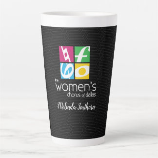 Taza De Café Latte Logo del Coro de Mujeres de Dallas