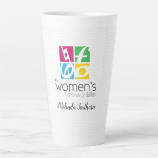 Taza De Café Latte Logo del Coro de Mujeres de Dallas