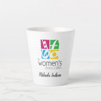 Taza De Café Latte Logo del coro femenino de Dallas