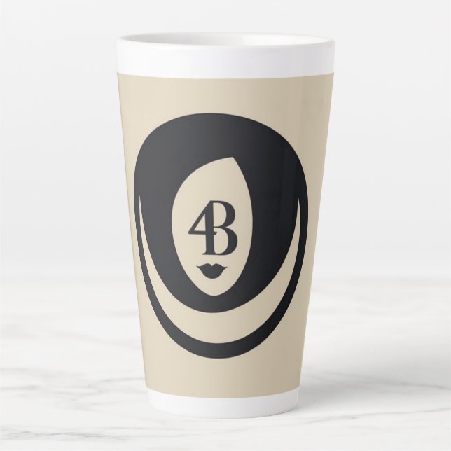 Taza De Café Latte Logo del movimiento 4B (Anverso)