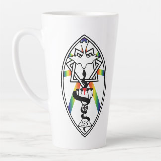 Taza De Café Latte Logotipo de la estrella de Babalon y orgullo Lamen