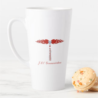 Taza De Café Latte Logotipo de la torre de comunicaciones de JML
