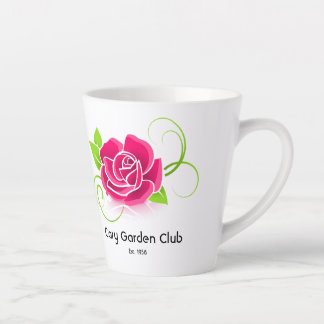 Taza De Café Latte Logotipo del club Latte Mug