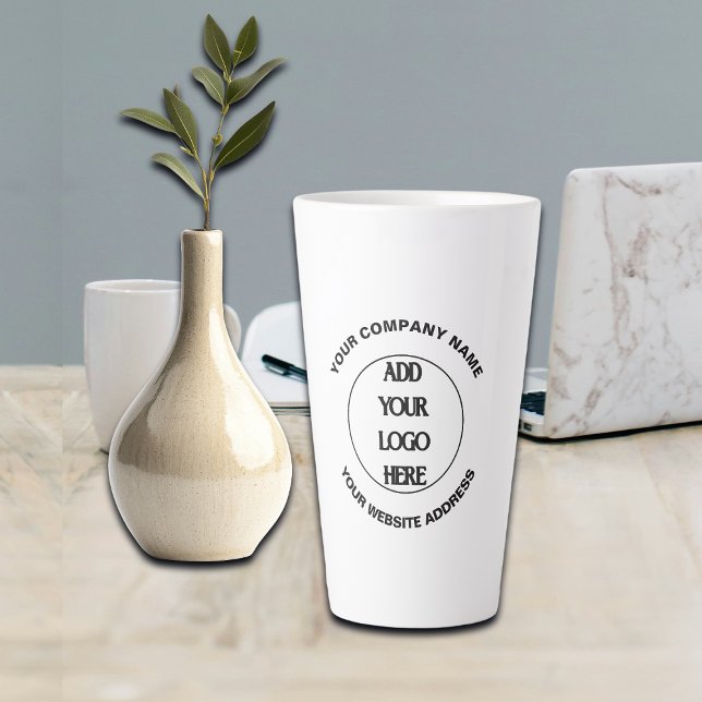 Taza De Café Latte Logotipo empresarial personalizado  (Subido por el creador)