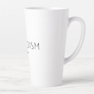 Taza De Café Latte Logotipo negro de Nomadism Records