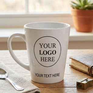 Taza De Café Latte Logotipo Promocional Personalizado – Sin Pedido Mí
