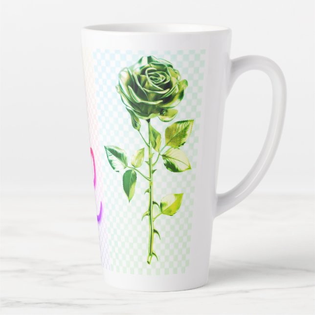 Taza De Café Latte Lograda gran mugre de latte (Derecha)