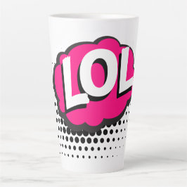 Taza De Café Latte lol-acrónimo-laughing-out-loud-laughing
