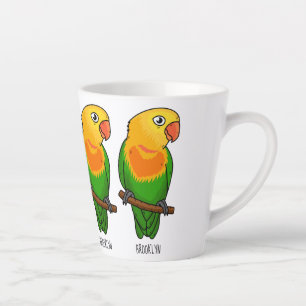 Taza De Café Latte Loro personalizado