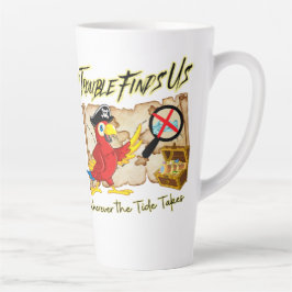 Taza De Café Latte loro pirata cita