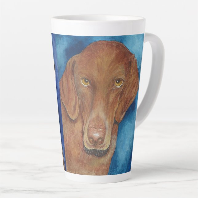 Taza De Café Latte Los amantes del perro de Vizsla Latte Mug (Ángulo derecho)