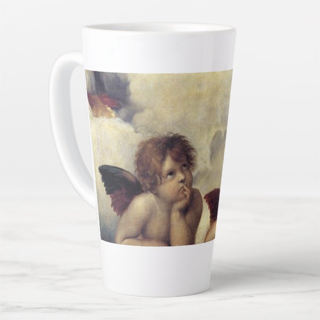 Taza De Café Latte Los ángeles de Raphael (Ángulo izquierdo)