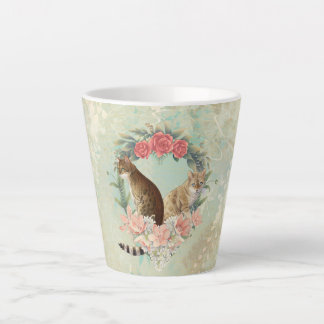 Taza De Café Latte Los Budas de Loki: Gatos de Mika y Chidori Bengal
