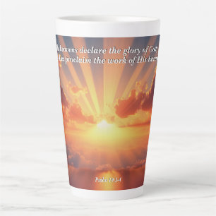Taza De Café Latte Los cielos declaran la gloria: Dios y el Verso de