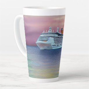 Taza De Café Latte Los cruceros ofrecen una manera lujosa y emocionan