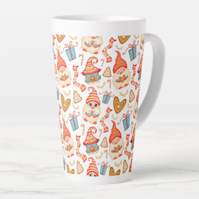 Taza De Café Latte Los gnomos de los Navidades (Ángulo derecho)
