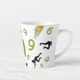 Taza De Café Latte Los juegos de Rugby están encendidos