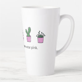 Taza De Café Latte Los Miércoles Usamos Rosa