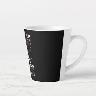 Taza De Café Latte Los navidades Corren Oh Qué Diversión Es Correr