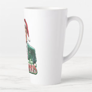 Taza De Café Latte Los Navidades de Donald Trump en Santa Hat