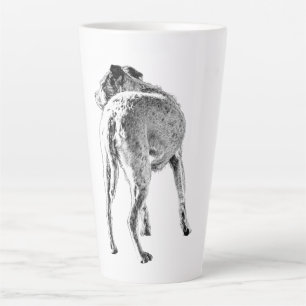 Taza De Café Latte Los Ojos Leales Detrás De Ti