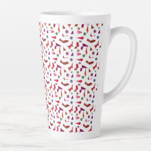Taza De Café Latte ¡Los patrones de Zippy Doo Dah que se ven no se ol