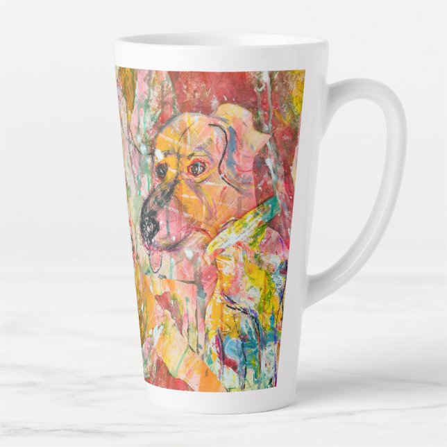 Taza De Café Latte Los perros son mágicos (Derecha)