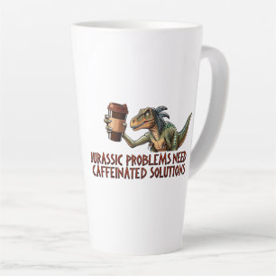 Taza De Café Latte Los problemas jurásicos necesitan soluciones cafei