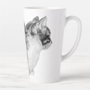 Taza De Café Latte Los sabios en la reflexión