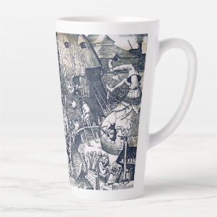 Taza De Café Latte Los siete pecados mortales - envidia