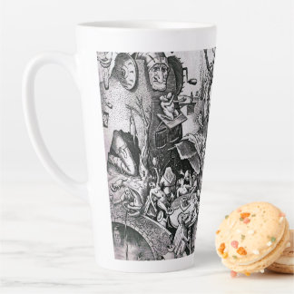 Taza De Café Latte Los siete pecados mortales - Gluttony