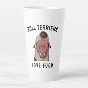 Taza De Café Latte LOS TERRITORIOS BULL AMAN LOS ALIMENTOS Latte Mug,