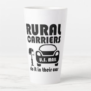 Taza De Café Latte Los transportistas rurales de correos lo hacen en 