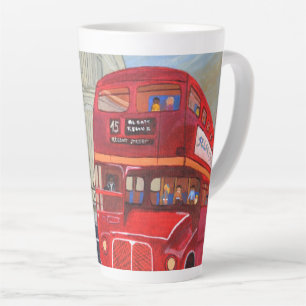 Taza De Café Latte Lote latte de autobús de Londres