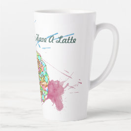 Taza De Café Latte Lotus Mandala