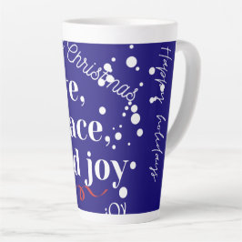 Taza De Café Latte Love Peace Joy
