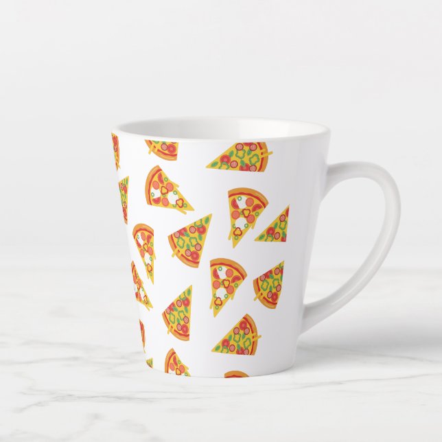 Taza De Café Latte Love Pizza (Derecha)
