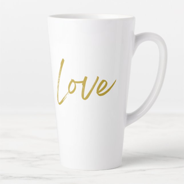 Taza De Café Latte Love Tall Latte Mug (Derecha)