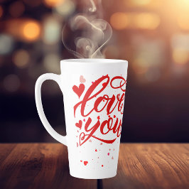 Taza De Café Latte Love You Large Latte Mug